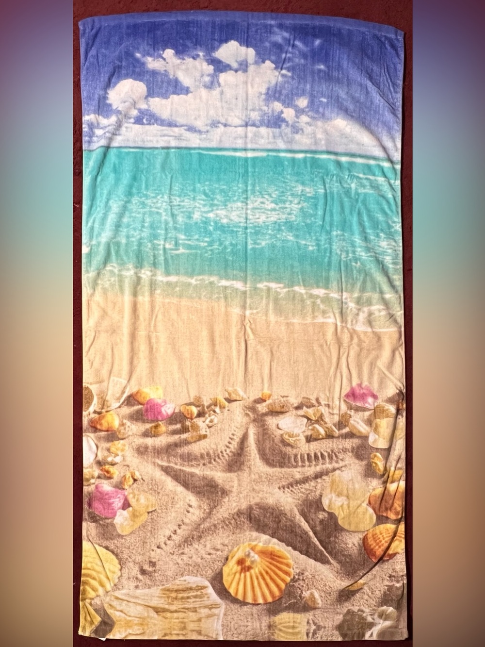 Ocean Beachscape Seashell Beach Towel